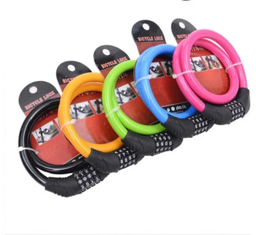 

Bike Lock 4 Digit Code Combination Bicycle Lock Bicycle Security Lock Bicycle Equipment MTB Anti-theft Ring Lock Bike Accessorie