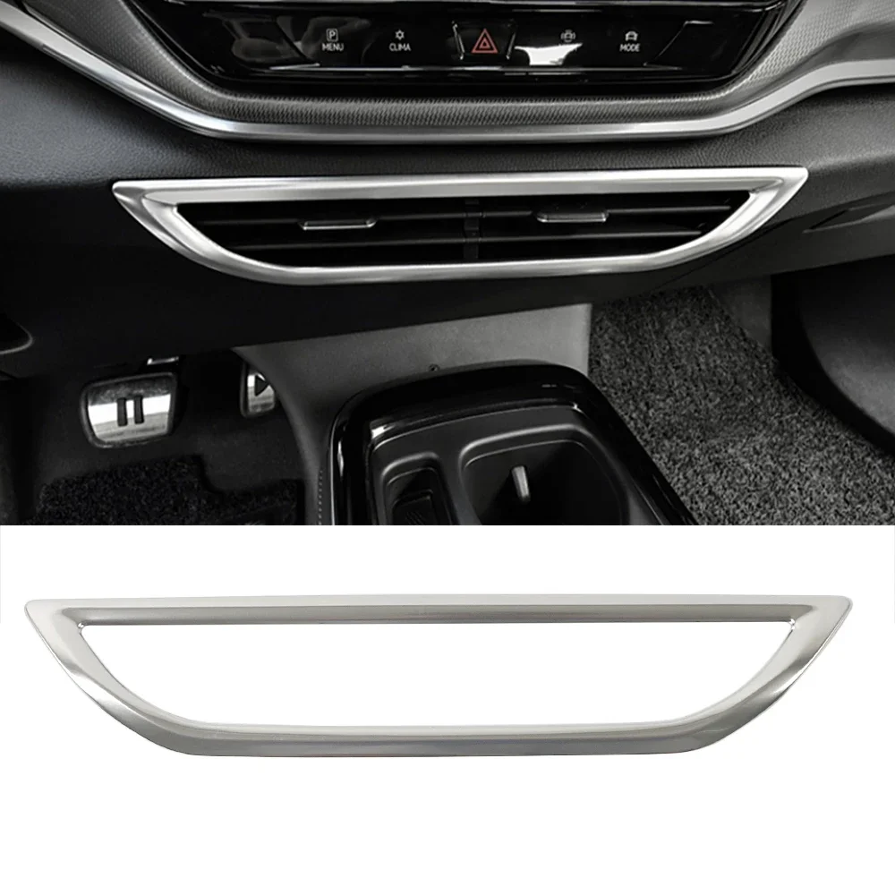 

Для Volkswagen VW ID.4 ID4 2021 2022 2023 Деталь салона автомобиля Ремонт центральной консоли Воздуховыпускное отверстие переменного тока Вентиляционная рамка Кольцо Наклейка