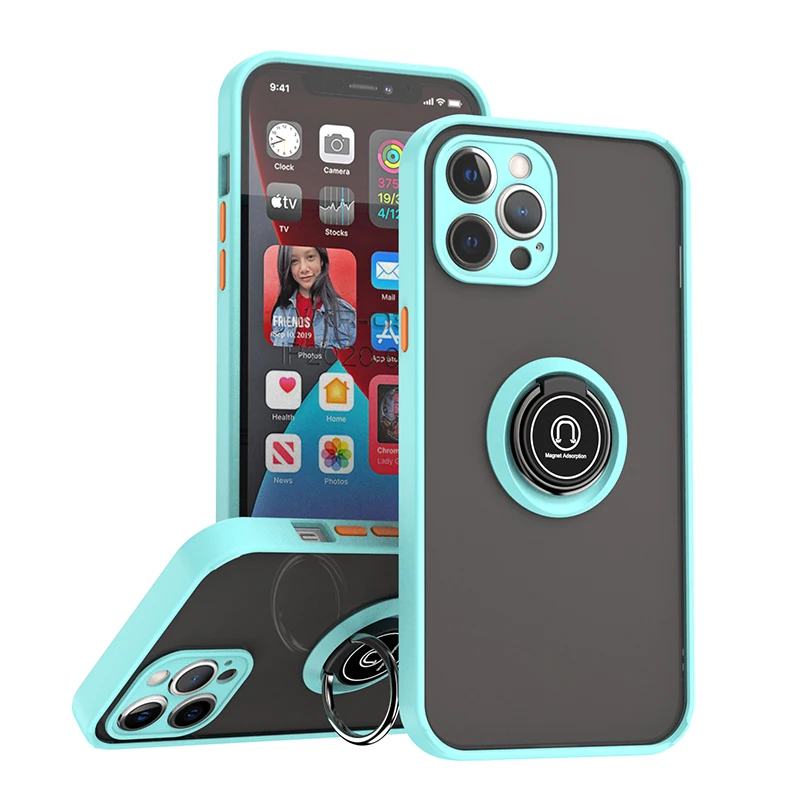 

QW Phone Case Shockproof For Huawei MATE 30 20 P30 P20 Y9 Y7 Y6 Y5 PRO LITE PRIME 2019 Honor 9A 8A 9S With Ring Cover