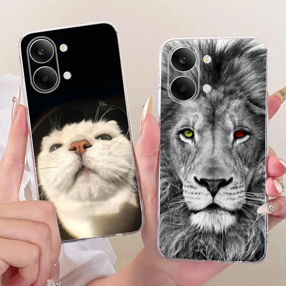 Фото Чехол для телефона Xiaomi Redmi Turbo 5 Max Poco X8 Pro Max PocoX8, милый чехол с рисунком кота и дракона, задняя крышка, мягкий силиконовый чехол №4