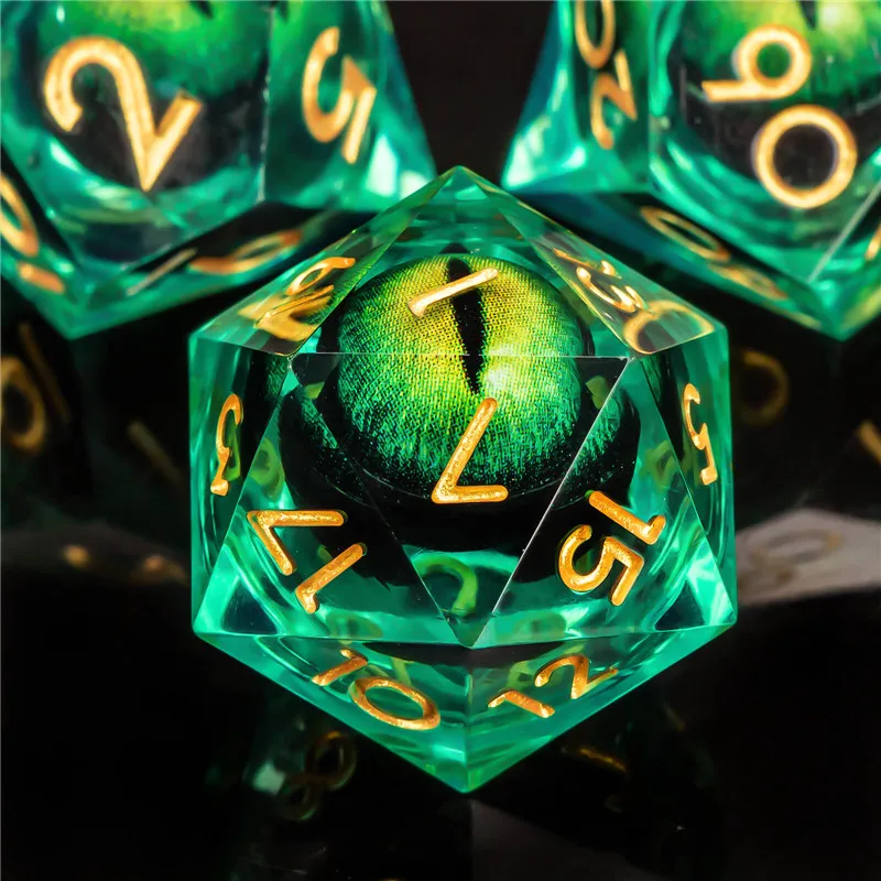 Плавучие кости KERWELLSI с жидким сердечником из смолы набор костей для подземелья и