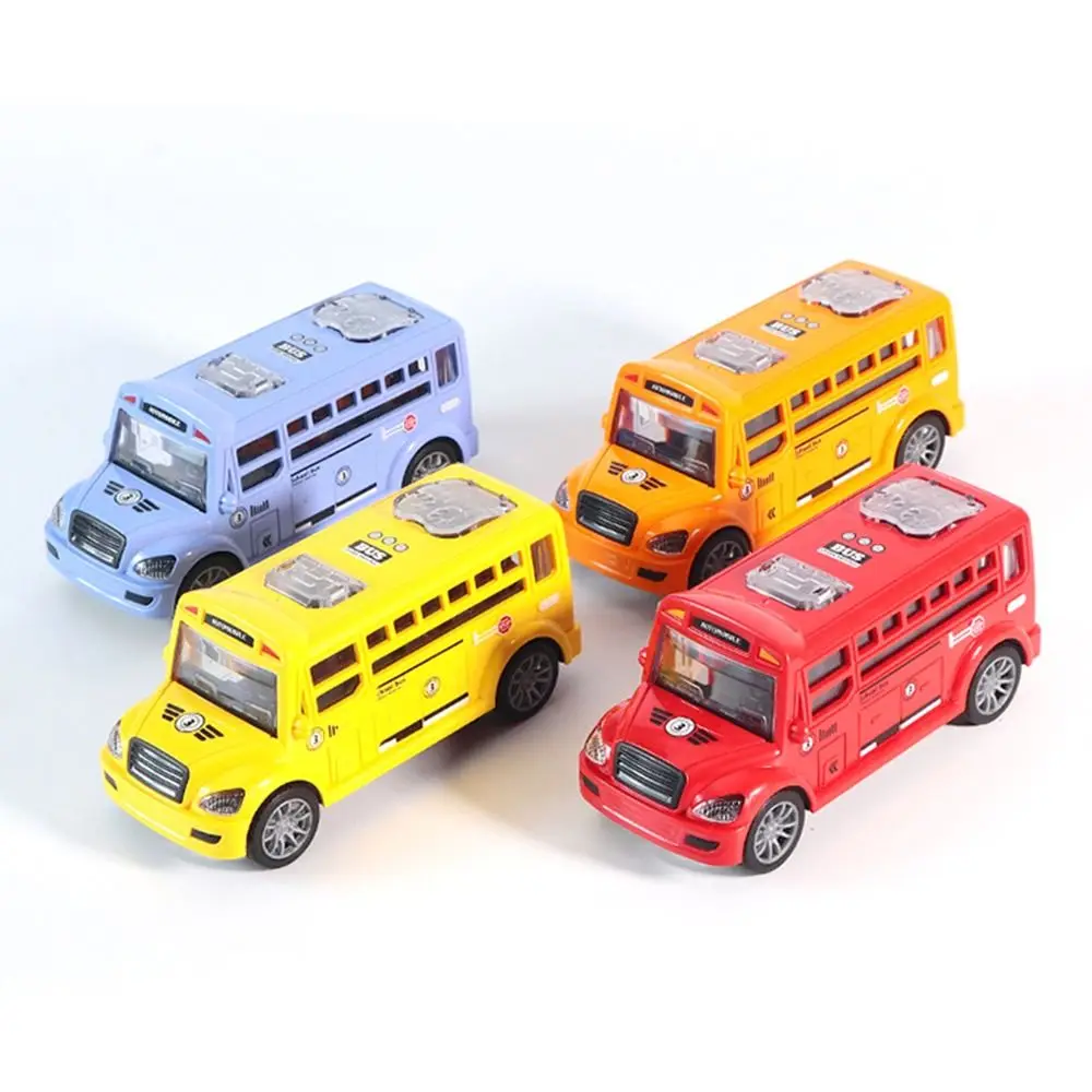 

Inertial Car Toy ABS Openable Door Coasting No Battery Required Car Model Children Boy Gift School Bus Campus Bus Toy