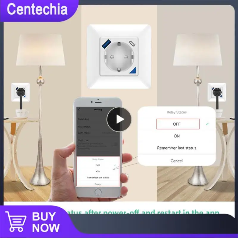 

Port Outlet Plug Voice Control Work Work With Alexa Google Home Usb In Wall Socket Plug Type C/usb Port For Phone Charge Wifi