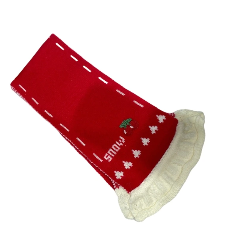 SZL зимний теплый вязаный шарф нежный кружевной край женский шейный платок