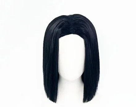 Парики для косплея из аниме Ubuyashiki Kagaya Hitam Tengah Tahan Panas Rambut
