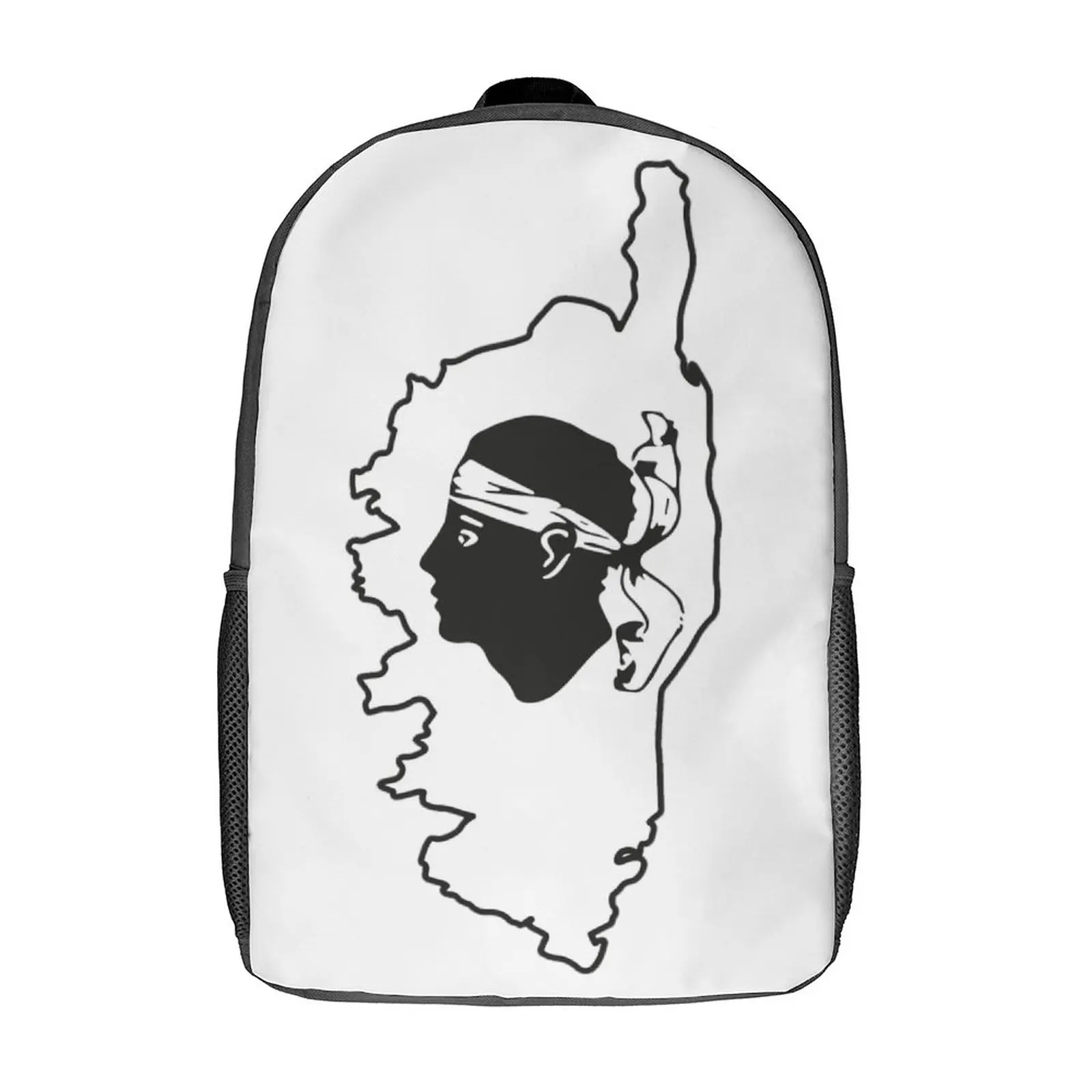 

17 Inch Shoulder Backpack Corsica Corse Flag Island Map Corsica Lasting Unique Cosy Picnics Blanket Roll