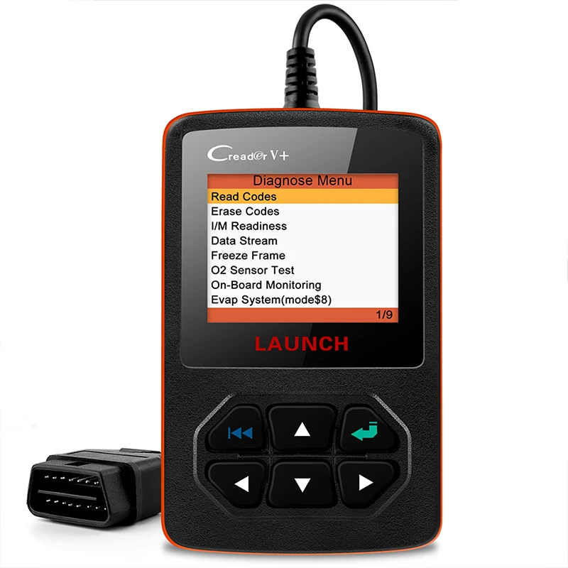 LAUNCH OBD2 Automotive Scanner Code Reader O2 Sensor Test EVAP Engine Check OBDII Car Diagnostic Tool Free Update Creader V+