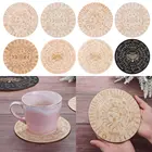 Подвеска Маятник с шестигранным острым носком, настенный знак с узором кошки, деревянное основание черного, белого цветов, деревянная маятниковая доска