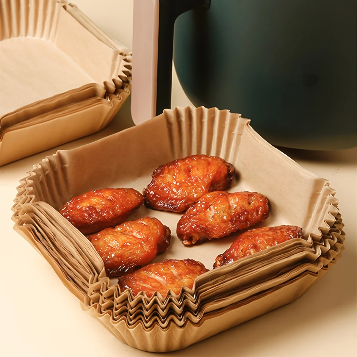 Одноразовая бумажная фритюрница с антипригарным покрытием 30/50/100 шт. для выпечки