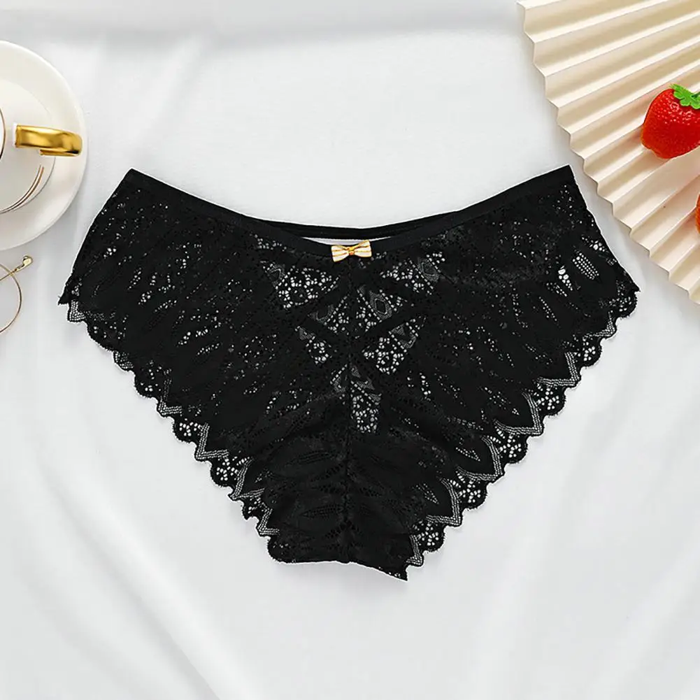 

Female Briefs Seamless Women Briefs Women Sexy Crochet Lace Panties