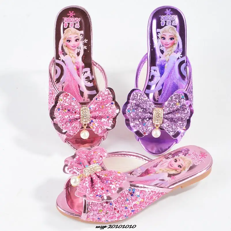 Туфли Disney Холодное сердце для девочек детские сандалии на плоской подошве