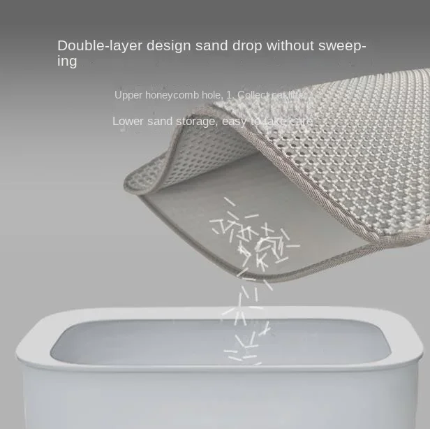 Коврик для кошачьего туалета двухслойный водонепроницаемый нескользящий коврик