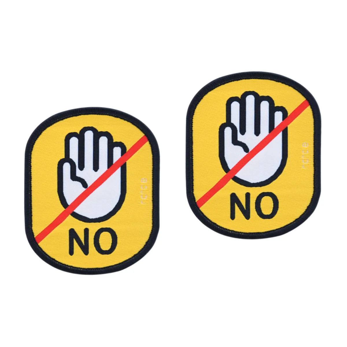 

2pcs Do Not Touch Meaning Social Logo Identification Label Leash Sticky Stickers Warn Decals Reminder for Pet Puppy