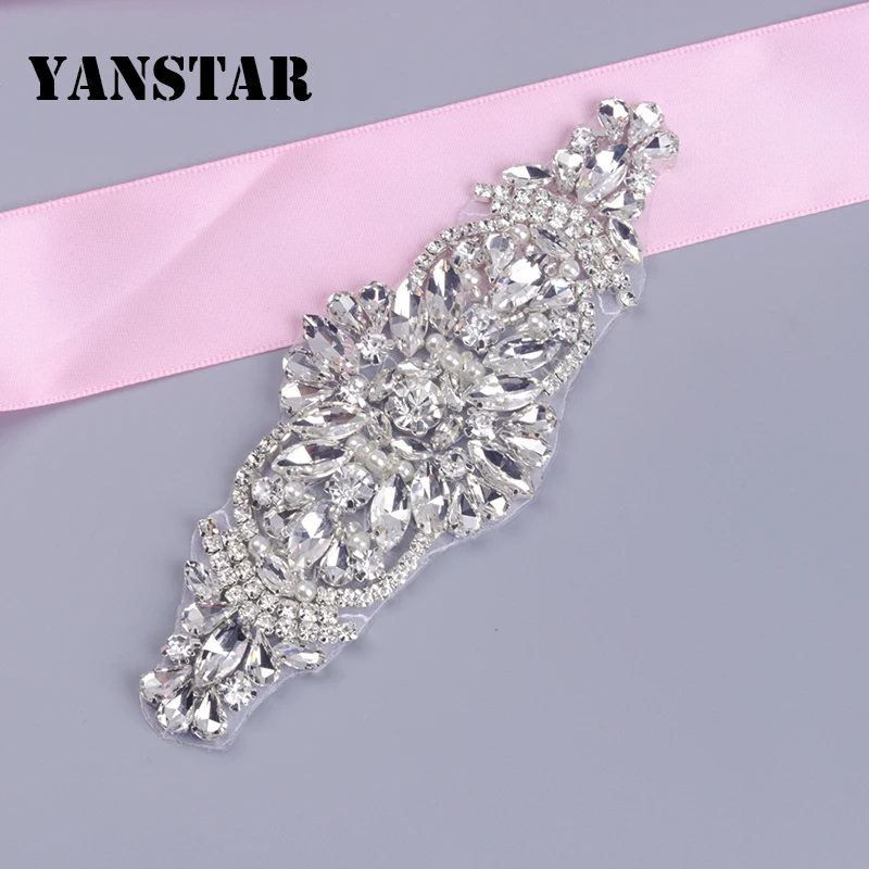 YANSTAR(5 шт.) оптовая продажа свадебный пояс стразы аппликации протеиновые бусины