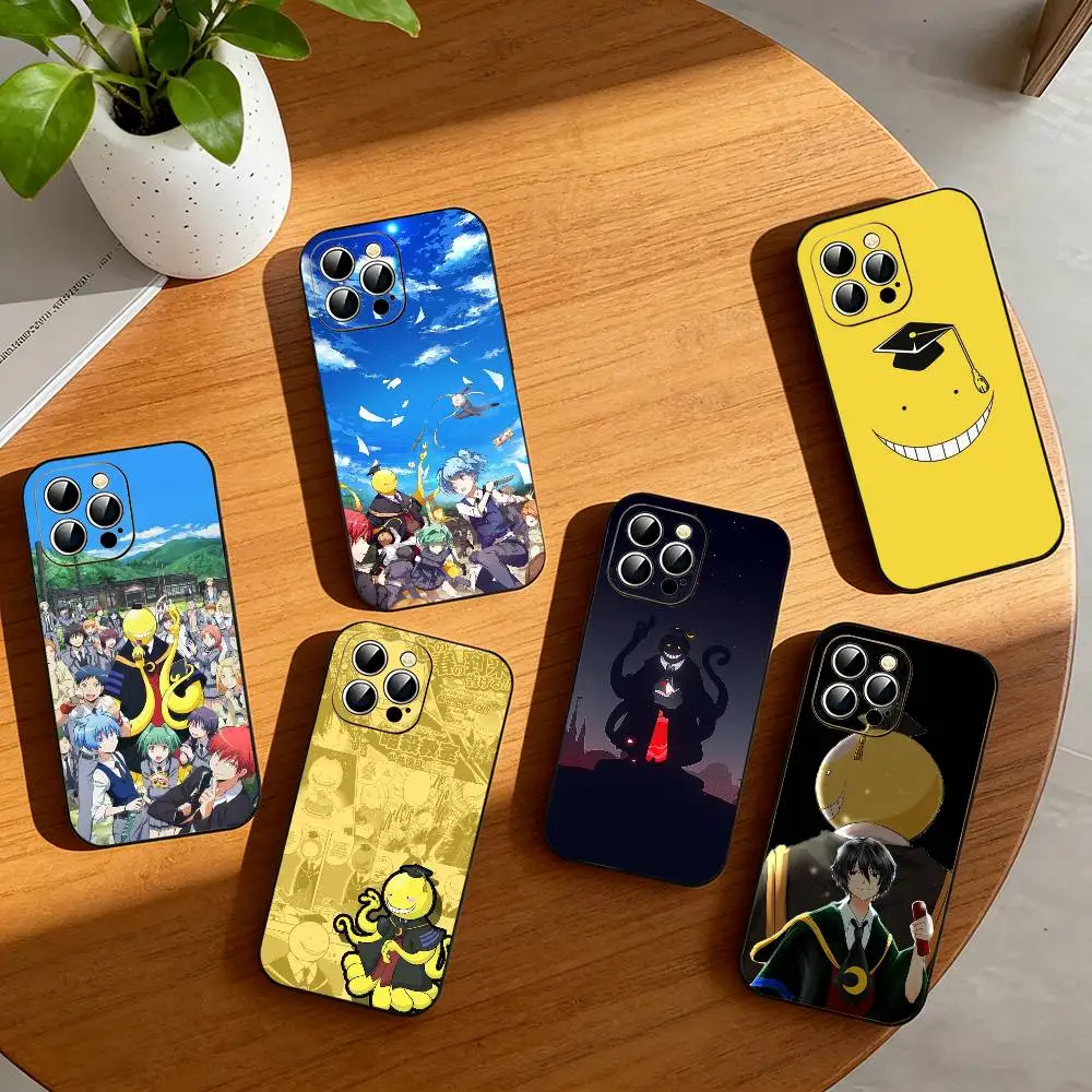 Фото Чехол для телефона K-Koro S-sensei для iPhone 17, 16, 15, 14, 13, 12, 11 Plus, Pro Max и других моделей, мягкий черный чехол №1