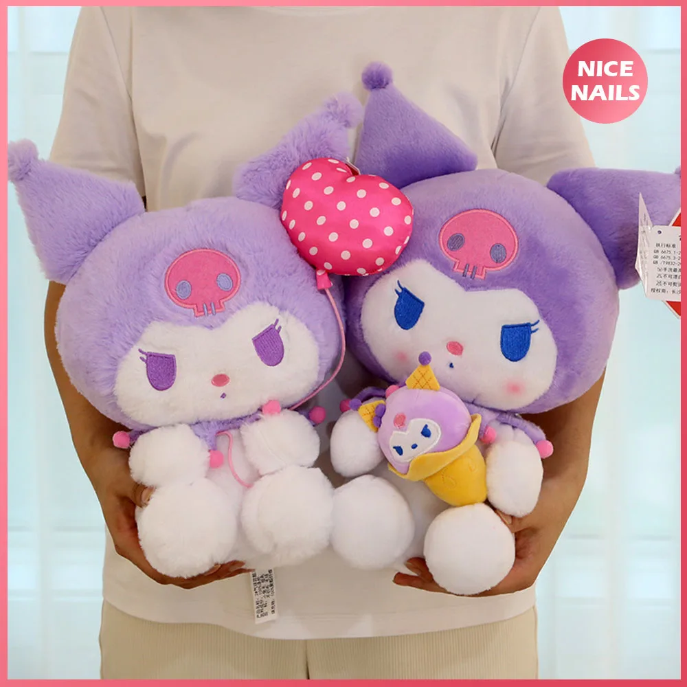 

13-30Cm Kawaii Kuromi Plush Toy Doll Pendant Cartoon Room Decoration Ice Cream Balloon Rose Kuromi Children Birthday Gift
