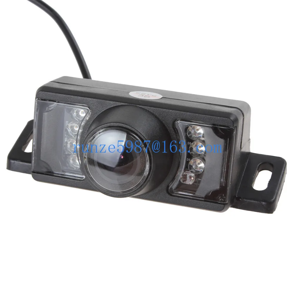 

8 Light Rectangular Rearview Mirror Tactical Belt LED Light HD Car Camera Reversing Image Rear View