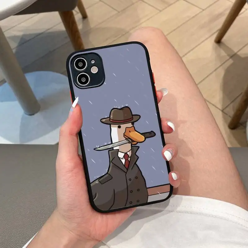 

Cartoon Cute G-GooseS Game Phone Case for iPhone 14 11 12 13 Mini Pro Max 8 7 Plus X XR XS MAX Translucent Matte Cover