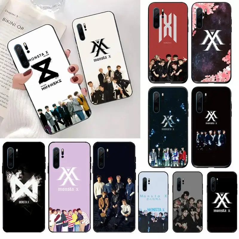 

Kpop Korean band Monsta X Phone Case For Huawei honor Mate 10 20 30 40 i 9 8 pro x Lite P smart 2019 Y5 2018 nova 5t