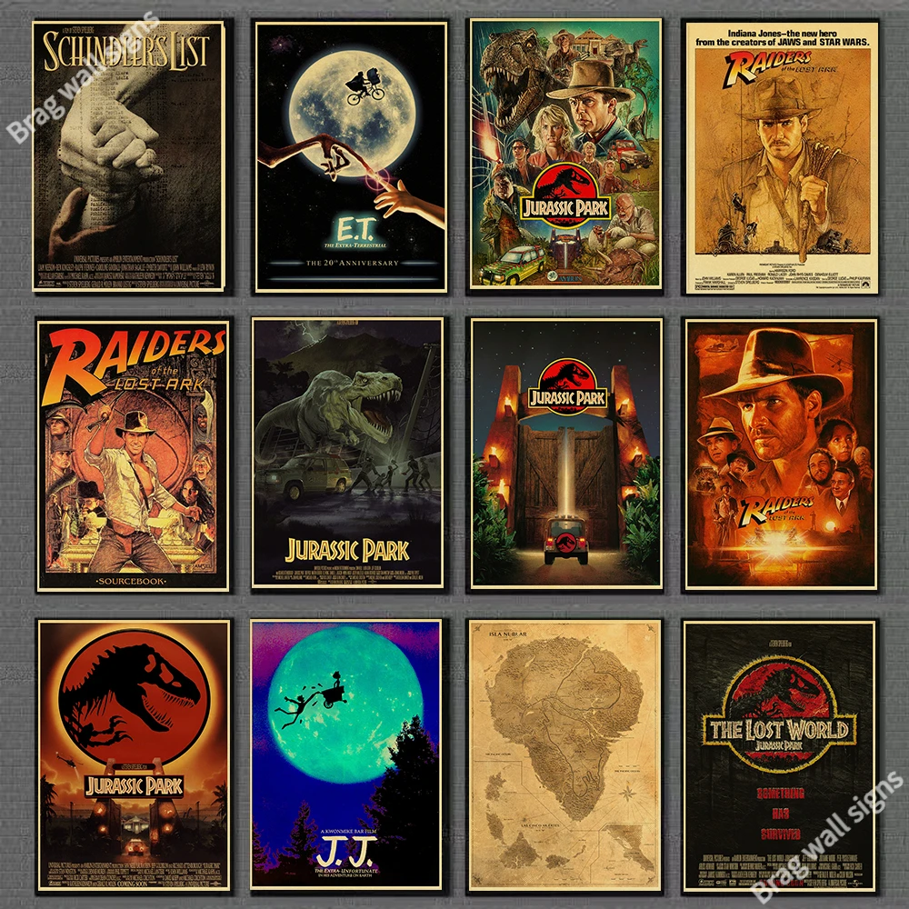 

Фильмы Спилберга, Парк Юрского периода/челюсти, ретро постер винтажный постеры, печать, высокое качество, Декор, постер, настенная живопись, ...