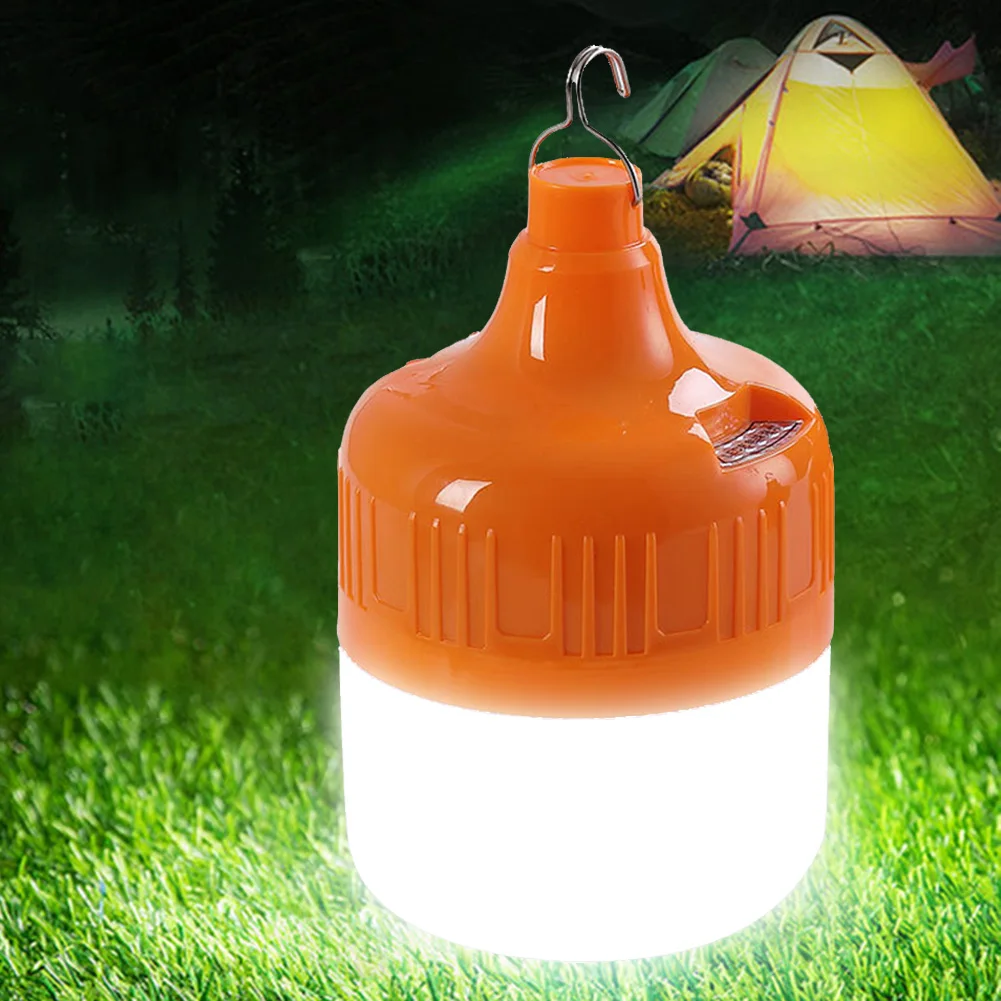 

LED Bulb Emergency Light Rechargeable Portable Tent Lantern Movable Household Energy Saving for Patio Porch Power Failure