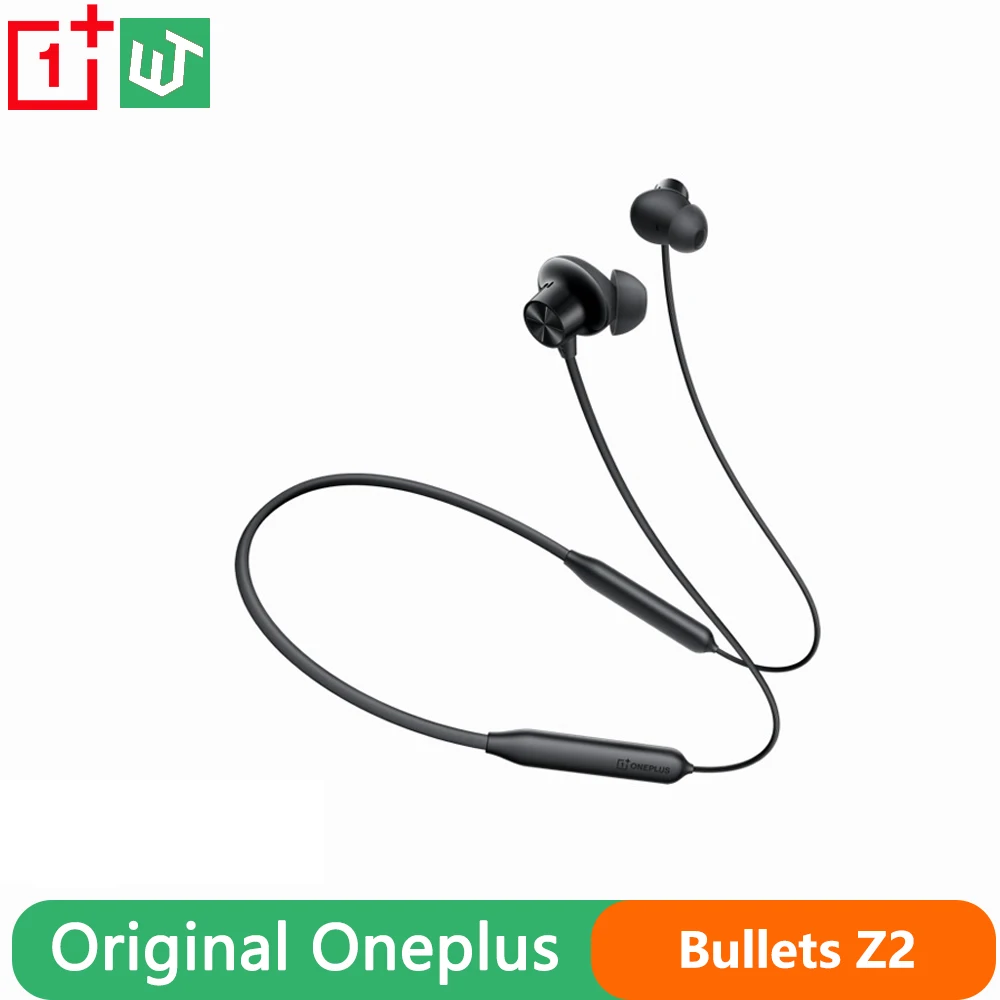

Беспроводные Bluetooth-наушники Oneplus Bullets Z2, гарнитура с динамическим усилением басов и шейным ободом для Oneplus 8 9R 10Pro