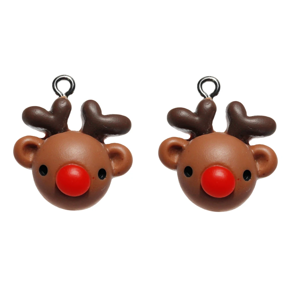 10 шт. подвески в виде снеговика Рождественские Подвески Санта-Клауса для сережек