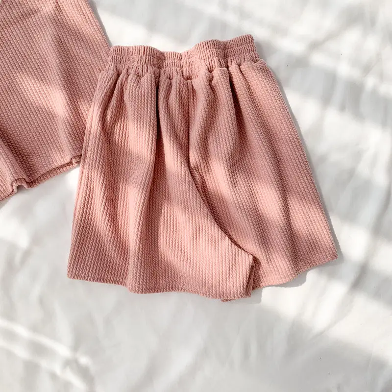 Women's Pajamas Summer Home Clothes 2 Piece Set Pijamas Feminino Suits with Shorts Casual Loungewear Nightie