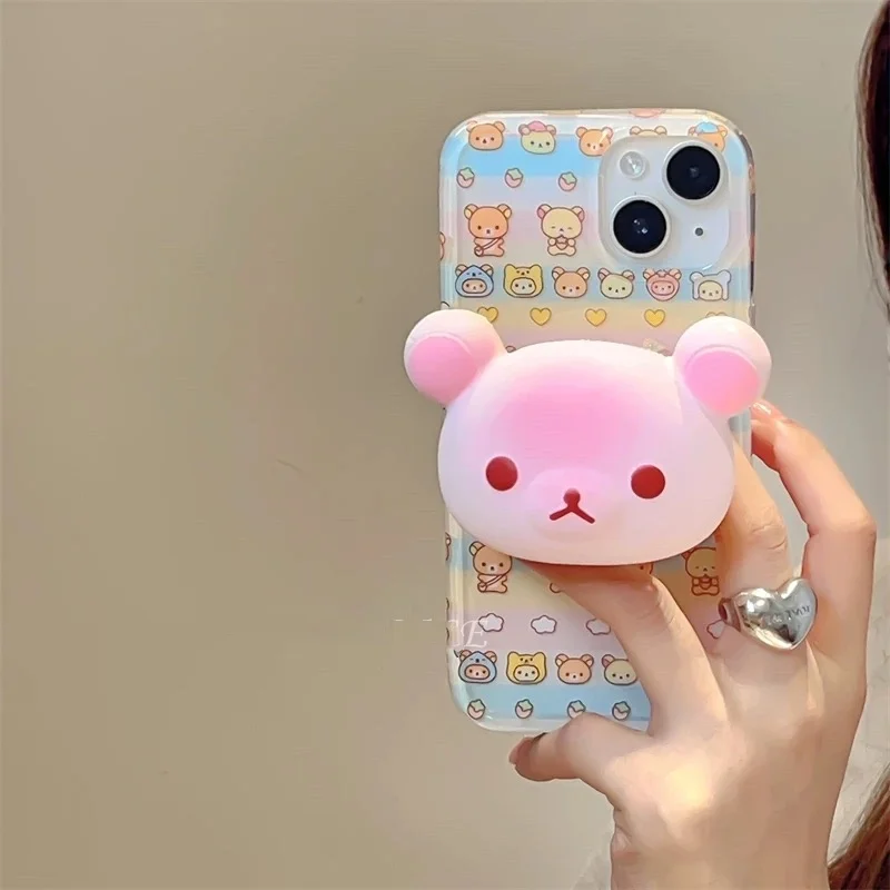 Корейский аниме-мультфильм милый велосипедный медведь облако звезда