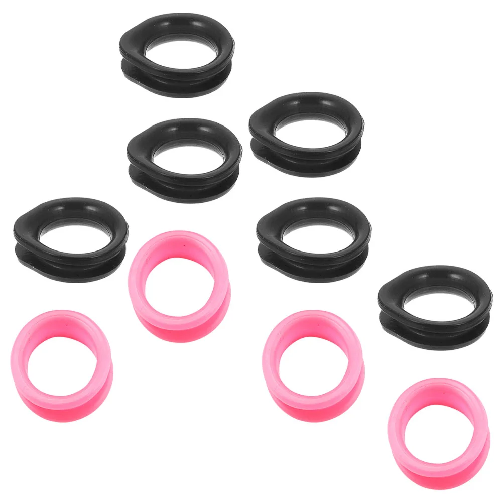 

10 Pcs Hair Styling Accessories Pet Shears Finger Rings Grooming Shear Ring Scissors Finger Protector Dog Shears Inserts Rings
