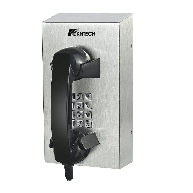 Фото Телефон для заключенных KNTECH SUS304, антивандальный, с усиленным кабелем KNZD-10, для использования в тюрьмах и исправительных учреждениях №5