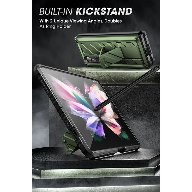 SUPCASE для Samsung Galaxy Z Fold 3 чехол телефона (2021) UB прочный зажим ремня ударопрочный
