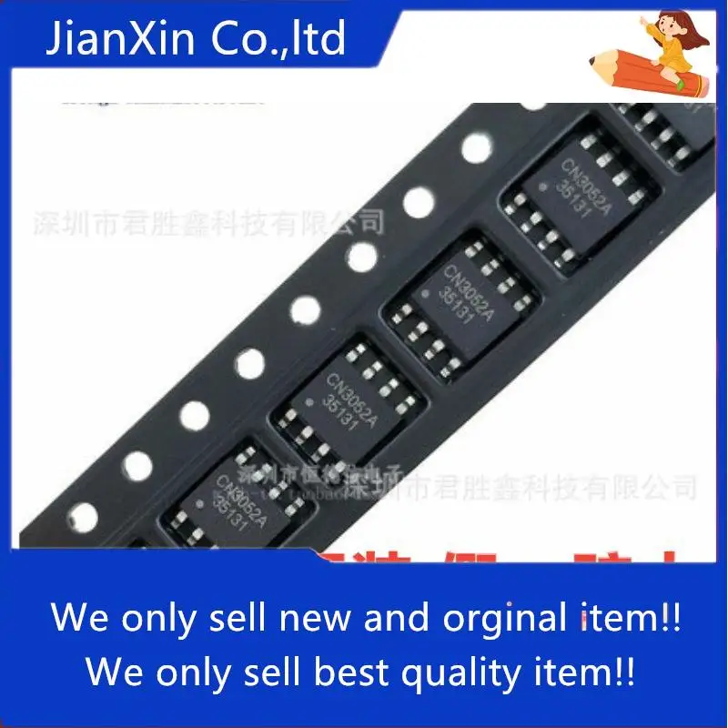 10 шт. 100% оригинальный новый SMD CN3052A CN3052 SOP-8 литиевый аккумулятор для зарядки IC