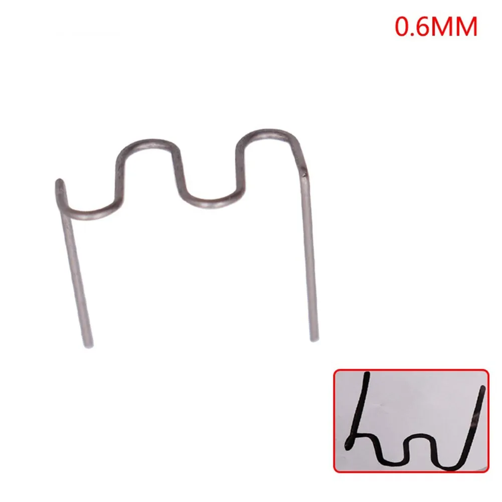 

Silver Hot Stapler Staples Welding Nail 0.6/0.8mm 100pcs Kit Plastic Welder Pre-cut Repair Kit Durable Hot Sale
