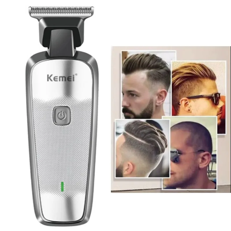 

Kemei Men Cordless Barber Hair Trimmer Barber Professional Electric Hair Cutting Machine Beard Shaving Hair Clipper Styling Kit