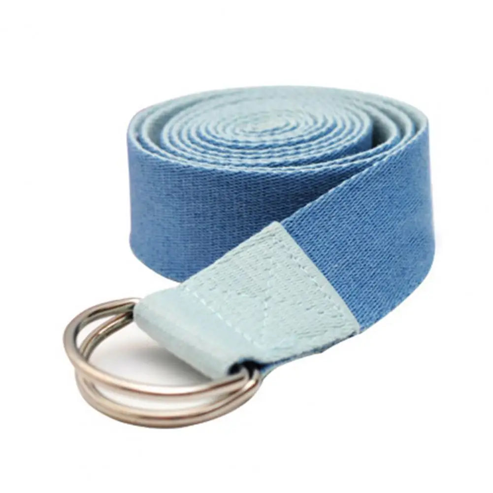 

Useful Women Yoga Multi-Colors D-Ring Belt Stretch Belt Lightweight High Toughness