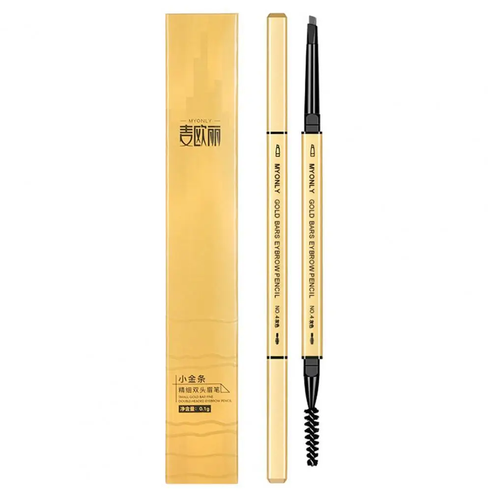 

Eyebrow Pencil Portable Eyebrow Tattoo Pen Delicate Dry Quickly Fashion Square Gold Color Tube Eyebrow Pen