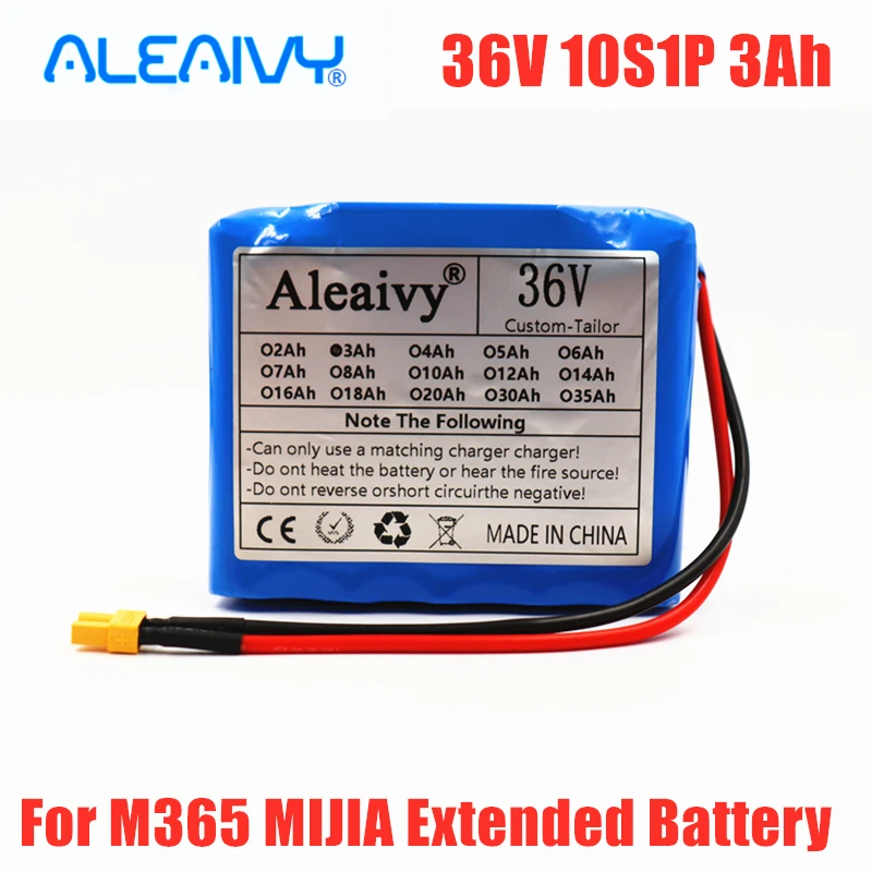 

NEWCE For M365 MIJIA Pro Scooter 36V 3Ah 10S1P 18650 Lithium ion Battery Pack Extended Range Charge And Discharge XT30 Plug +15A