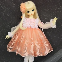 bjd doll clothes pink fantasy lace party princess dress for 14 bjd mdd msd western style clothes doll accessories