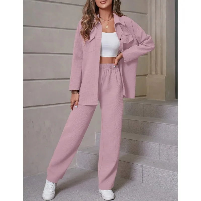 2024 повседневные комплекты из 2 предметов для женщин осенний элегантный свободный