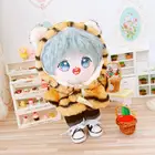 20 см ПП хлопок сменная одежда кукла Тигр узор зимнее пальто Брюки Обувь Шон Сяо одежда детские рождественские подарки