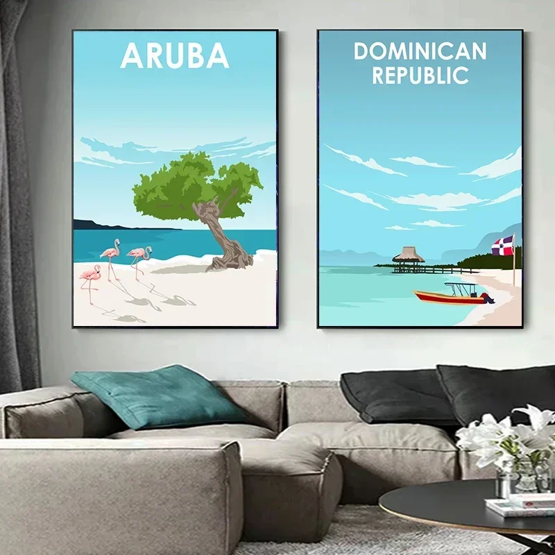 Современное Искусство Для Путешествий Абстрактное Значение Таиланд Пляж Hd