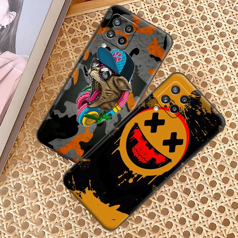 

Creative Prank Grimace For Samsung A22 4G A22 5G Soft Silicon Back Phone Cover Protective Black Tpu Case Black Funda Soft TPU