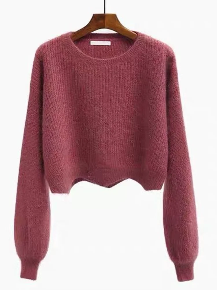 Женский вязаный свитер с длинными рукавами тонкие пуловеры элегантные женские