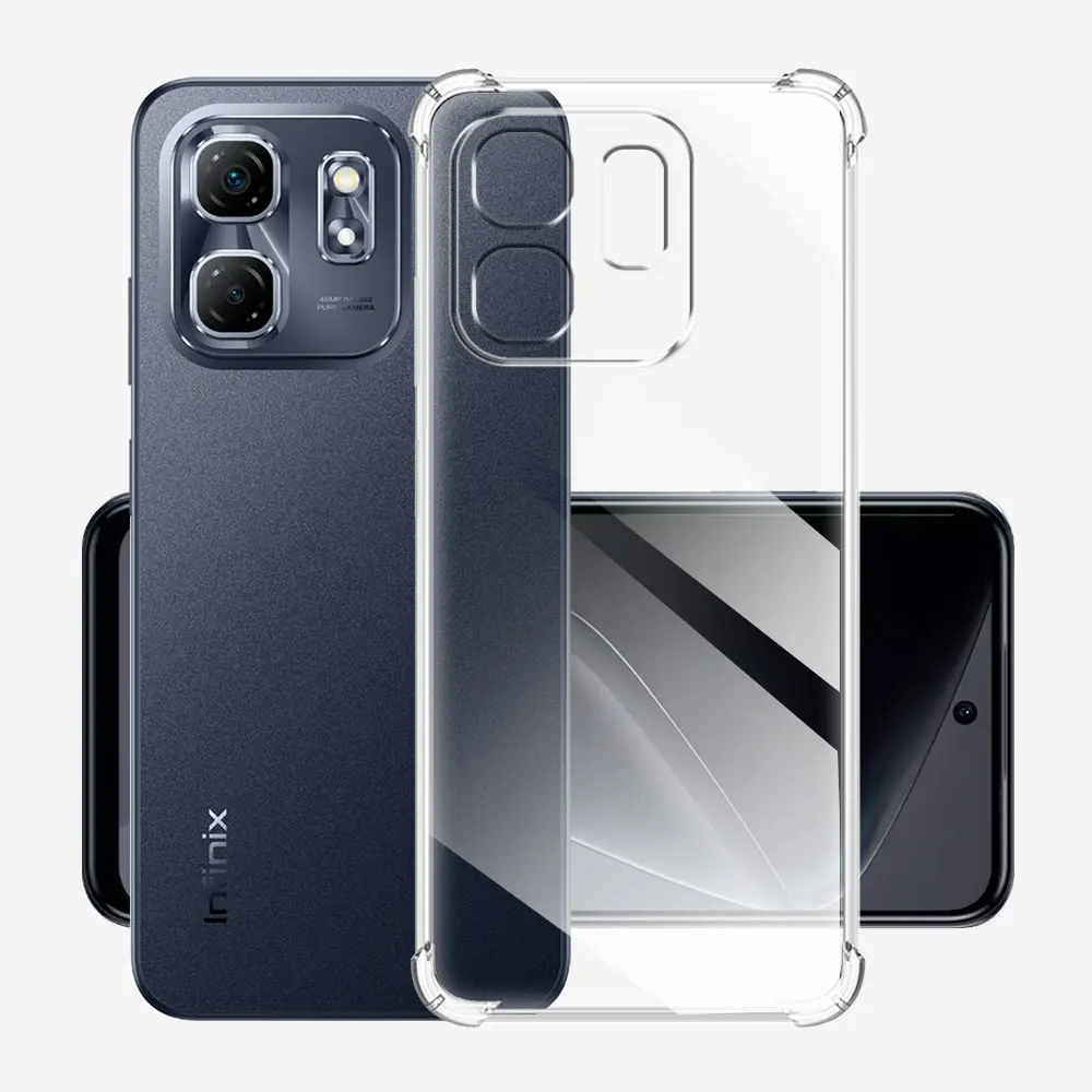 Противоударная фотография для Infinix Smart 9 Прозрачная силиконовая Мягкая Smart9 X6532 /