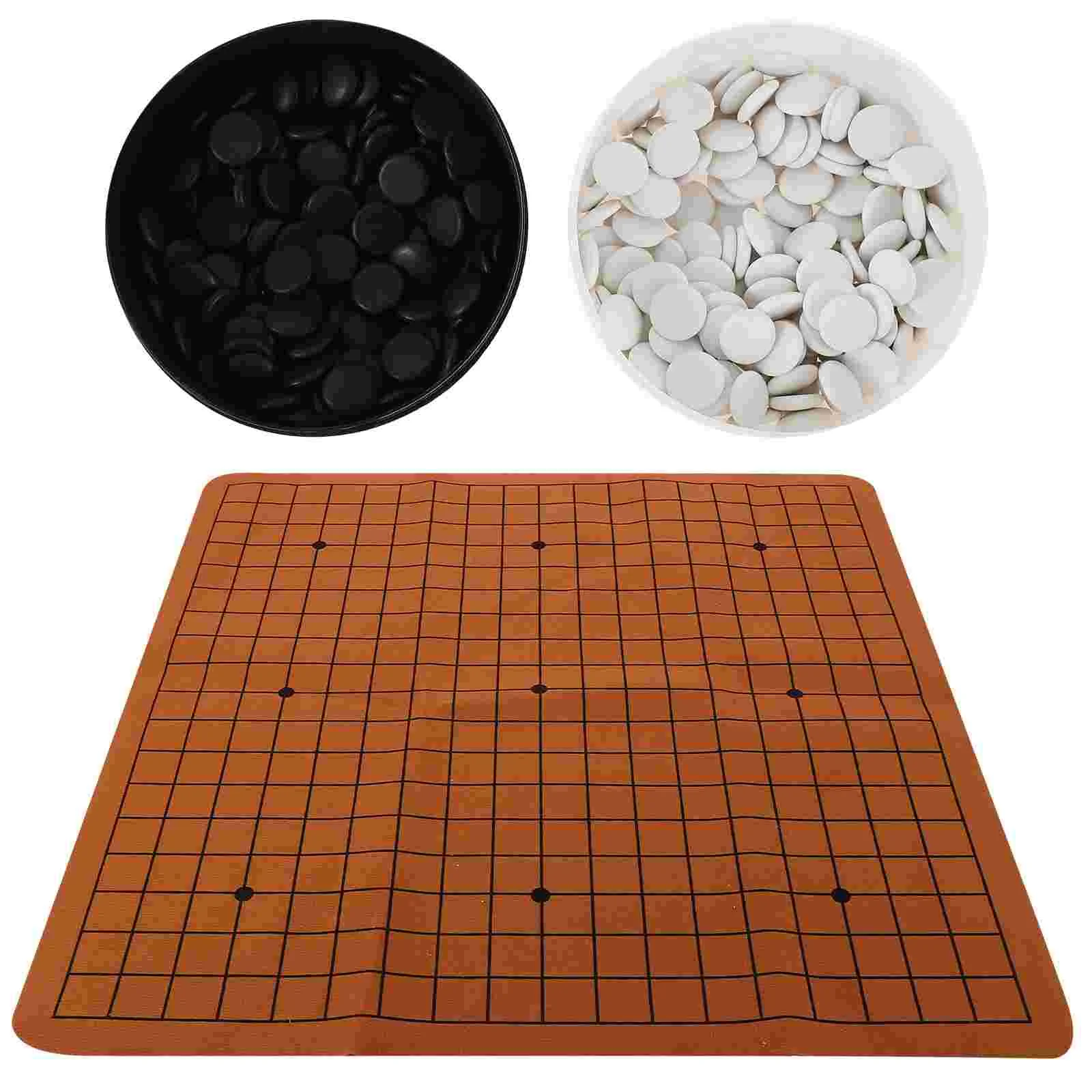 

Go Chess Accessory Board Game Plaything Kit Five-in-a-Row Small Craft Stones Portable