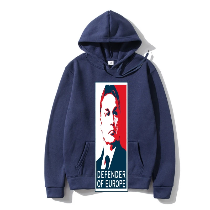 

Hoody Printed Outerwear crew neck Warm casual Outerwear DEFENDER OF EUROPE