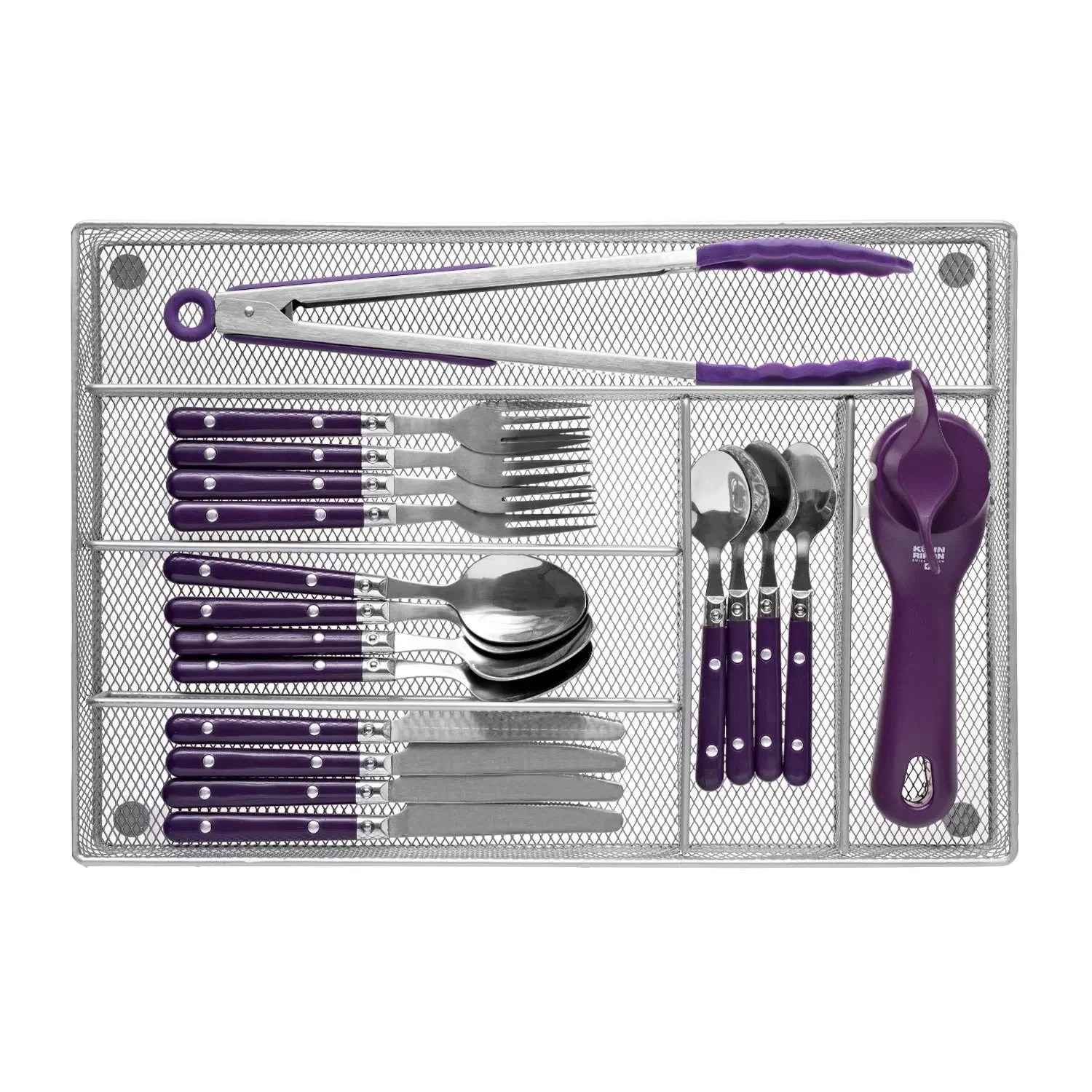 Сетчатый лоток для столовых приборов 5-слоцевый органайзер ящиков кухонная