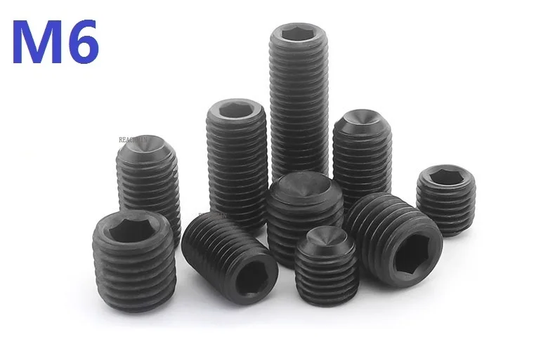 

12.9GRADE Carbon steel M6x5/6/8/10/12/16/20/25/30/35/40/45mm Hex hexagon Socket Head Cap Screw Bolts set screws with cup point