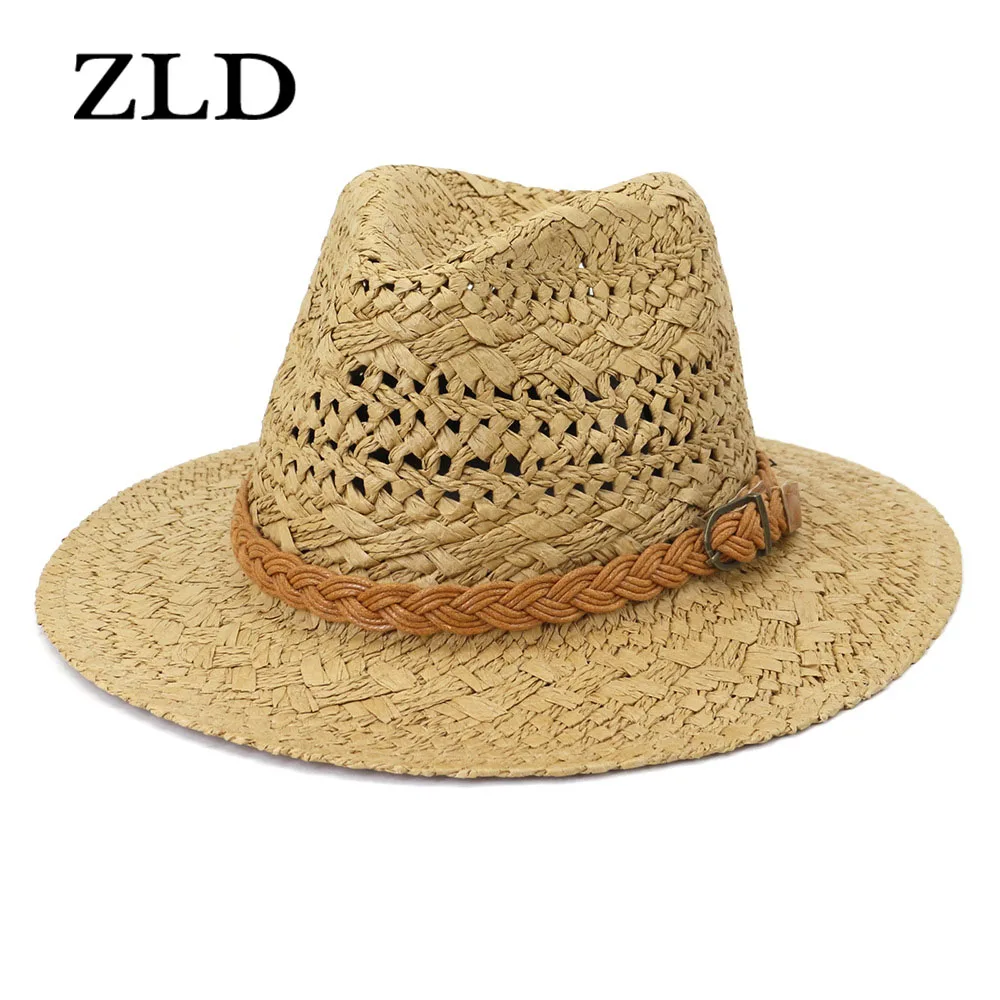 

Шляпа Cowgirl ZLD в западном стиле для женщин, Ковбойская шапка, модные соломенные головные уборы ручной работы для мужчин, кепка для активного о...